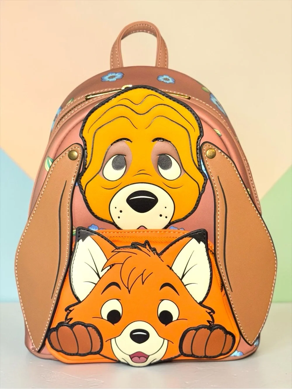 Loungefly Disney Fox and Hound Todd and Copper Mini Backpack